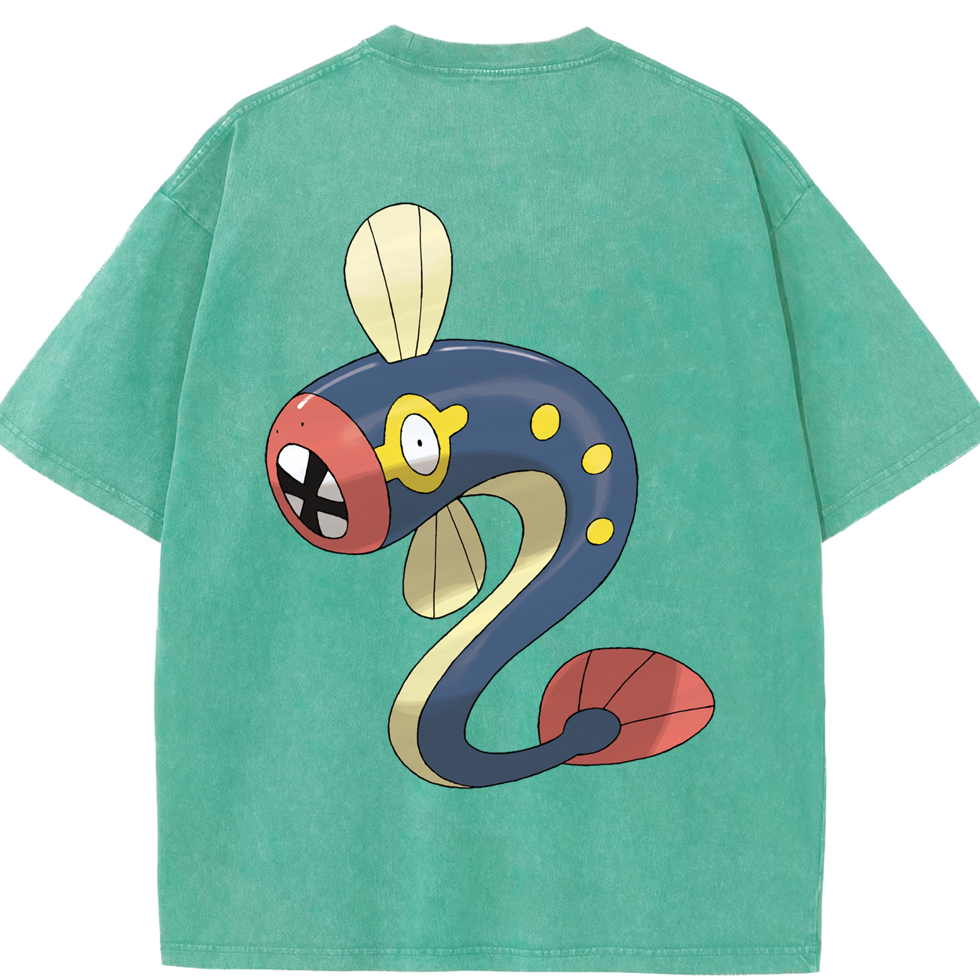 （画像用） ポケットモンスター Pokémon 綿100% ヴィンテージ風 半袖Tシャツ（背面プリント）